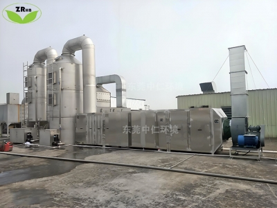 家具廠噴漆房廢氣處理（水噴淋+吸附）